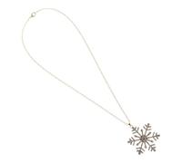 ifundom Collier Pendentif Flocon de Neige Hiver pour Femme Collier à Chaîne Moderne avec Pierres Brillantes Bijou Léger et Confortable Ornement Hivernal Festif Accessoires Hiver