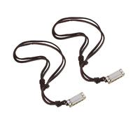 ifundom Collier Pendentif Harmonica Vintage Mini en Alliage Cordon en Cuir Marron Lot de 2 Pièces Bijou Musical pour Garçon et Filles Accessoire de Festival et Apprentissage Musique