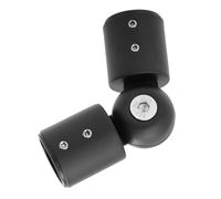 ifundom Connecteur Coudé Épais pour Tringle à Rideaux Acier Inoxydable Ajustable pour Fenêtres Salle de Bains Chambre avec Finition Noir Mat Couleur Aléatoire