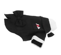 ifundom Costume De Mariage pour Chien Robe De Bal avec Noeud Élégant Tenue De Cérémonie pour Petits Animaux Style Prince pour Fêtes Et Anniversaires