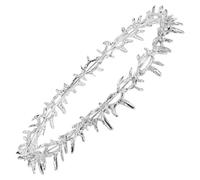 ifundom Couronne à Épines en Métal Argenté Unisexe, Serrage-Tête Médiéval pour Fête et Bal, Accessoire Renaissance Élégant pour Anniversaire et Costume, Présent Original pour Adultes