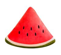 ifundom Coussin en Peluche Pastèque Souple, Oreiller Confortable de Pastèque Triangulaire, Peluche Fruit Doux et Moelleux, Coussin Décoratif pour Chambre et Salon, Oreiller de Dessin