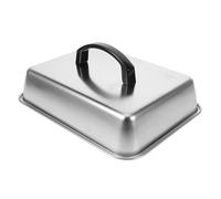ifundom Couvercle Rectangulaire Anti-Graisse pour Grill et Barbecue Cloche de Cuisson Résistante Chaleur Protection Complète Les Éclaboussures Huile Accessoire Cuisine Western BBQ