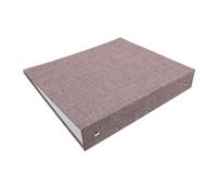 ifundom Couverture de Classeur A5 en Tissu de Lin Gris Foncé Protège-Cahier à 3 Anneaux Mini Intercalaires pour Classeur Accessoire Bureau Scolaire Rangement Documents Pratique