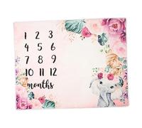 ifundom Couverture Personnalisée Né Tapis De Photographie Mensuelle Cadeau De Naissance Unisexe