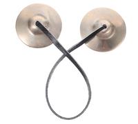 ifundom Cymbales Tingsha Tibétaines en Cuivre Blanc 45 CM Mini Carillons de Contemplation Artisanaux Faits Main au Népal Instrument de Percussion pour Yoga Relaxation et Thérapie