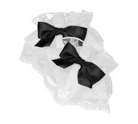 ifundom Data Menottes Lolita en Dentelle Noire sans Doigts pour Poignets Féminins, Respirantes et Confortables, Accessoires pour Bal ou Tea Party