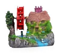 ifundom Décoration D'aquarium Roue à Eau Miniature en Pierre Stable pour Aménagement Paysager Micro-scène Poisson Et Crevettes