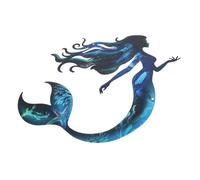 ifundom Décoration Murale Sirène Tapisserie Sirène Autocollants Sirène Statue De Sirène Art De Piscine Extérieure Autocollant Mural Sirène Décoration De Sirènes De Plage Décoration De