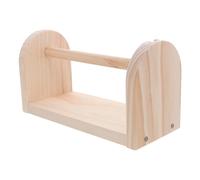 ifundom Dévidoir de Ruban Adhésif en Bois Massif Grand Format 13X10X4 CM Support Stable pour Bureau et Loisirs Créatifs Distributeur Multifonction pour Ruban de Masquage et Emballage