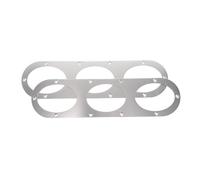 ifundom Diffuseur Arrière pour Voiture en Alliage Aluminium, Lot de 2 Panneaux Diffuseurs D’air Argentés pour Modification Aérodynamique et Ventilation du Pare-chocs Arrière