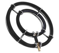 ifundom Diffuseur d'air pour Aquarium et Bassin Anneau Diffuseur d'air Rond Double Cercle 25 CM en Acier Inoxydable Pierre à Bulles Nano pour Oxygénation et Circulation d'eau Optimale