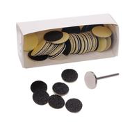ifundom Disques de Ponçage Autocollants pour Pédicure Électrique, Accessoires Jetables en Acier Inoxydable pour Éliminer Cors et Durillons, 1 Set Pratique pour Soin des Pieds
