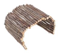 ifundom Échelle Incurvée en Bois pour Petits Animaux et Lapins, Résistance la Déformation, Friction Améliorée, pour Décoration D'habitat et Cage