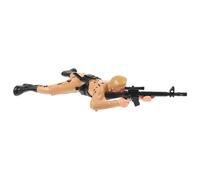 ifundom Électrique à Ramper pour Bébé, Figurine de Soldat Jaune, Éducatif D’éveil Sensoriel, Outil Pédagogique sans Batterie, pour Apprentissage et Jeu Interactif en Intérieur