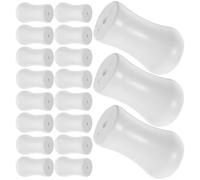 ifundom Embouts à Pompon Boutons de Cordon Élégants et Chics 24 Pièces en Cordon Plastique Blanc pour Rideaux pour Journées Spéciales et Anniversaire