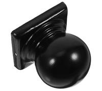 ifundom Embouts de Balustrades en Fer Noir pour Poteaux 80 Mm, Design Classique Élégant, Installation Rapide, Décoration Extérieure de Jardin et Pelouse