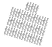 ifundom Encoches de Tir à l'arc en Aluminium 42 MM Intérieur Queue Anti-Ongle Argentées Lot de 50 Pièces Accessoires de Tir à l'arc pour Précision et Durabilité en Sport et Plein Air