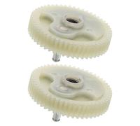 ifundom Engrenage à 19 Cylindres pour Compresseur d'air Automobile 2pcs en Plastique Beige Adapté au Garage et aux Composants de Cylindre