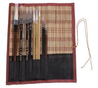 ifundom Ensemble de 10 Pinceaux de Calligraphie Chinoise Traditionnelle Coffret Stylo à Encre pour Peinture sur Papier et Soie Kit Multifonction pour Débutants et Artistes