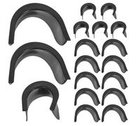 ifundom Ensemble de 3 Sets de Doublures de Poches de Billard en Plastique Protections d'angle 4 Grands 2 Moyens Pièces de Rechange Résistantes pour Trous de Table de Billard