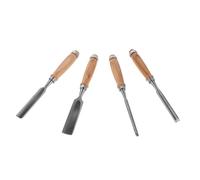 ifundom Ensemble de 4 ciseaux bois sculpture main acier avec poignée ergonomique pour rénovation et travail du bois pour amateurs 6/12/18/24mm