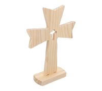 ifundom Ensemble de 5 Croix en Bois Vintage à Design Rustique Spirituel, Décoration Debout pour Autel D'église ou Centre de Table de Fête Halloween