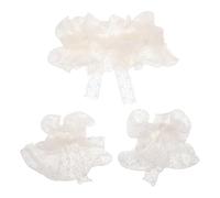 ifundom Ensemble de col et poignets Renaissance - Col à volants clown - Accessoires de costume Lolita pour femme - Ensemble et poignets en dentelle vintage pour Halloween ou cosplay