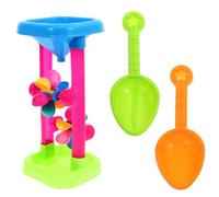 ifundom Ensemble de Jouets de Plage pour Garçon et Filles Roue à Sable Eau en Plastique, Sablier Coloré, Léger et Portable, pour Jeux D’extérieur et Activités Créatives Couleur Aléatoire