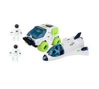 ifundom Ensemble de Jouets Spatiaux pour Garçon et Filles Navette Spatiale 1983, 1 Modèle de Vaisseau 1 Véhicule D'exploration 2 Astronautes en Plastique, Éducatif pour Maison et Jeu