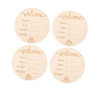 ifundom Ensemble De Panneaux En Bois Pour Bébé Annonce De Naissance Carte Unique Pour Décoration De De Bébé