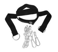 ifundom Entraîneur de Cou Ajustable pour Musculation Équipement de Renforcement Musculaire Harnais Portable pour Entraînement Du Cou avec Système de Boucle pour Corriger la Posture et