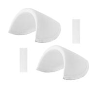 ifundom Épaulières Épaisses en Éponge Blanche Auto-Adhésives Coussinets D’Épaule Anti-Glisse pour Vêtements Costume et T-Shirt Protection Confort pour Épaules Basses Lot de 2 Pièces