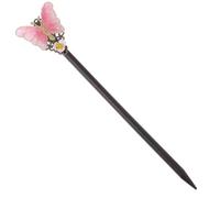 ifundom Épingle à Cheveux Classique en Tissu Rose pour Coiffure Hanfu, Décoration Cheveux Élégante et DIY pour Fêtes et Danses