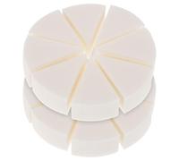 ifundom Éponge à Maquillage Confort pour Application Précise Maquillage 2 Sets en Latex Forme Triangulaire Usage Sec et Humide pour Fond de Teint