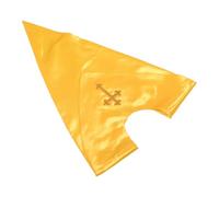 ifundom Étole de Chœur en Satin Doré Réversible Forme de V Unisexe avec Croix Brodée, Vêtement D’église pour Adultes, Accessoire Liturgique Solide et Élégant, Adapté aux Offices Religieux