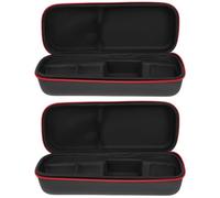 ifundom Étui de Protection Fermeture Éclair et Poche Filet en Pu 2pcs Noir pour Microphone Antichoc et Facile D'accès, pour Paquet à Dos ou Valise