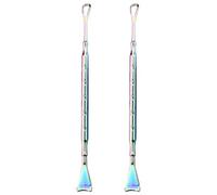 ifundom Extracteur de Points Noirs 2pcs en Acier Inoxydable, Grattoir à Peau Résistant aux Rayures, Nettoyage Doux pour Visage, pour Routine de Soins et Voyage