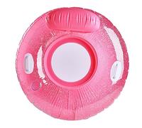 ifundom Fauteuil Flottant Piscine Adulte Épais avec Paillettes, Porte-gobelet et Poignée, Chaise Longue Gonflable Rose pour Détente Lac, Plage et Vacances, Bouée Piscine et Matelas