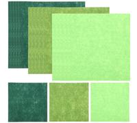 ifundom Feuilles de Feutrine Non Tissée DIY 18 Pièces 30x30 Cm Tissu Feutre Multicolore 25 Vert Olive 26 Vert Amande pour Bricolage Garçon et Filles et Patchwork