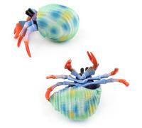 ifundom Figurine de Crabe en Plastique Coloré, Modèle de Crabe de Simulation Réaliste, Éducatif pour Garçon et Filles, Décoration Marine, Animaux Marins Miniatures pour Maison et Bureau