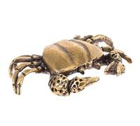 ifundom Figurine De Crabe Laiton Vintage Décoration De Bureau Créative Ornement Artisanal pour Intérieur pour Fêtes Petite Statue Élégante Laiton