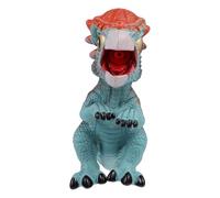 ifundom Figurine de Dinosaure Sonore Q Version en Plastique Éducatif pour Garçon et Filles Modèle Réaliste de Tricératops Taille Compacte Couleur Aléatoire
