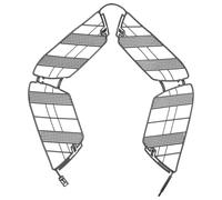 ifundom Filet de Protection Arrière Garde-Robe Anti- Filet Protecteur Roue Arrière Installation Facile sans Outil Barrière Sécurisée pour Pédales et Vêtements