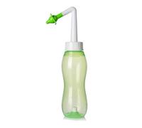 ifundom Flacon de Rinçage Nasal 300ml Vert en Pe pour Adultes et Garçon et Filles, Nettoyeur de Nez Pratique pour Soin Nasal Quotidien et Irrigation Nasale