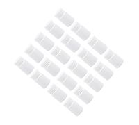 ifundom Flacons Ronds en Plastique Blanc Lot de 30 Flacons de 50 Ml Fermeture Anti-Débordement pour Boîte Pilule Portable