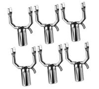 ifundom Fourches de Support d'arbre Tuteurs Multifonctionnels Lot de 6 en Alliage D'aluminium Argenté Durée de Vie Prolongée pour Branches pour Vergers et Jardins Décoratifs