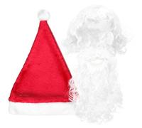 ifundom Fournitures De Père Noël Perruque Et Barbe De Père Noël Coiffe Accessoires De Déguisement Kit De Cosplay