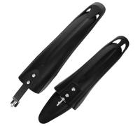 ifundom Garde-Boue Vélo Robuste en Plastique Noir, Léger et Facile à Installer, Bavette Réglable pour VTT 24-26 Pouces, Protection la Boue en Extérieur