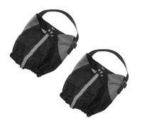 ifundom Guêtres de Randonnée Imperméables Anti-Sable Légères et Résistantes Couvre-Chaussures Courtes Noires Protection Pieds et Jambes pour Activités Outdoor et Trail Running 1 Paire